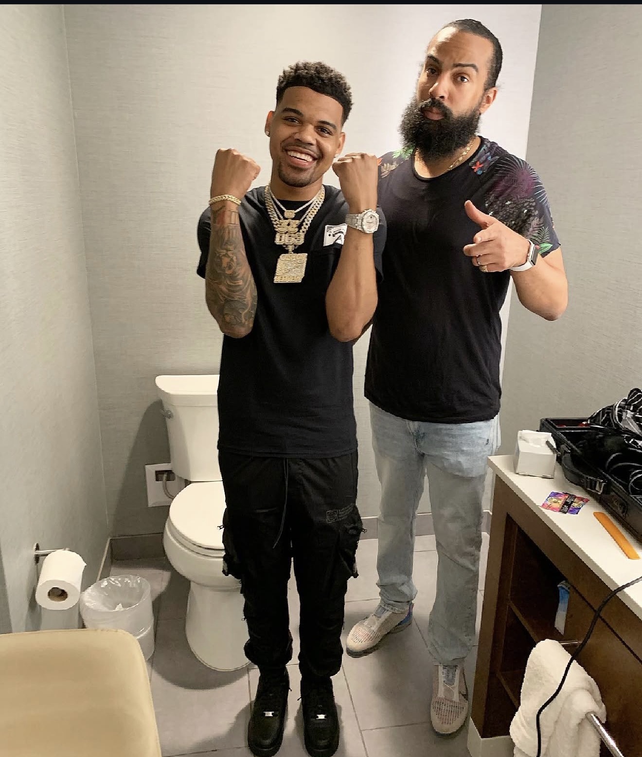 Silas with NBA OG 3Three