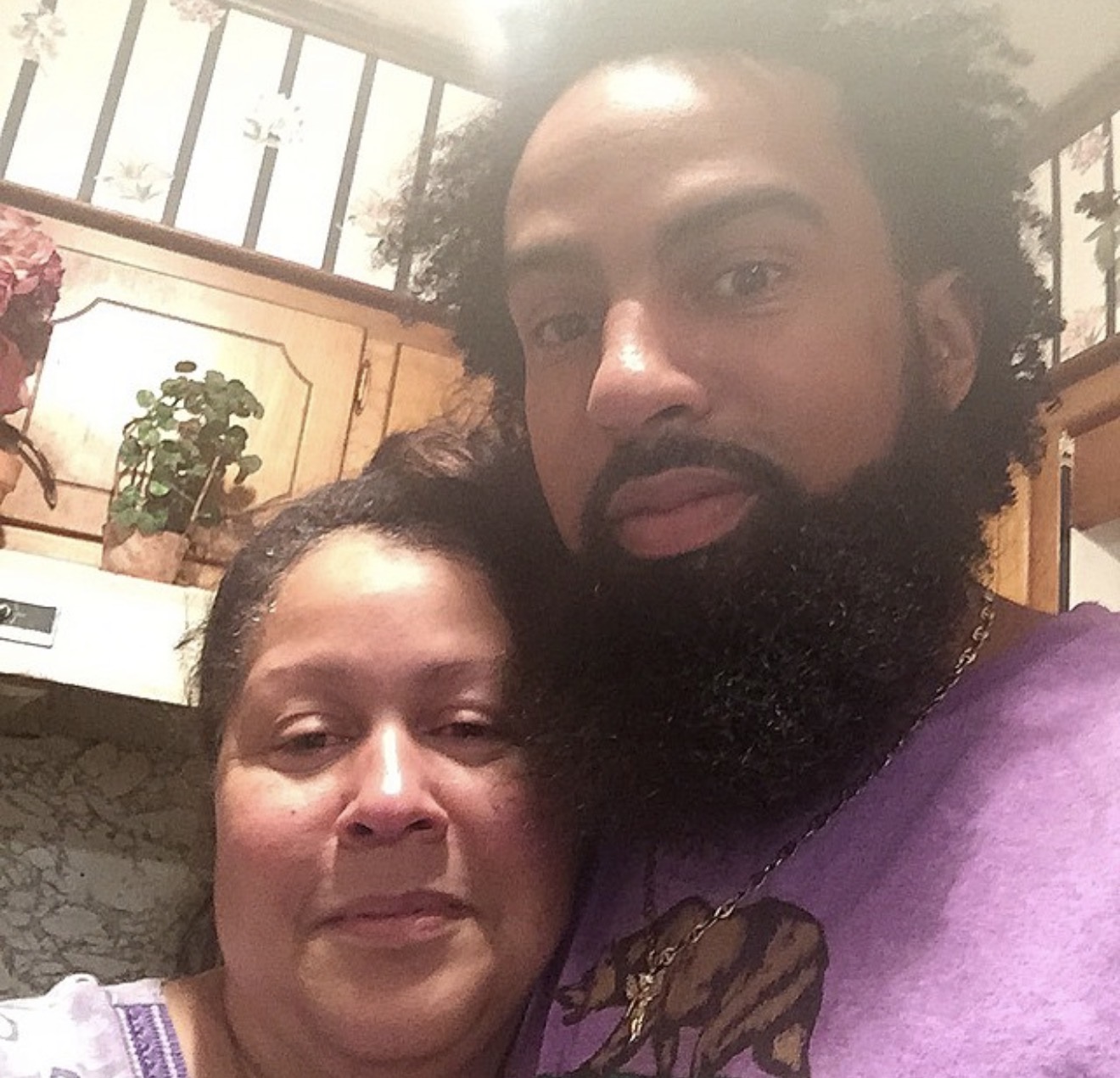 Silas with his mother